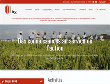 Tablet Screenshot of institut-gouvernance.org